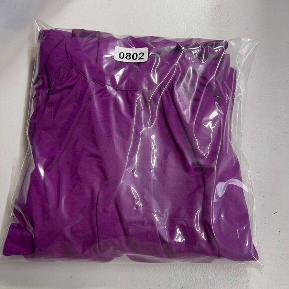 Torrid Plus Criss Cross Back High Neck Purple Dress - Picture 8 of 9